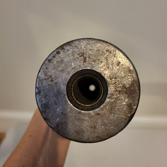 2 - Antique Wood Metal Textile Industrial Beehive Candle Spool Bobbin Spindles - Picture 7 of 14